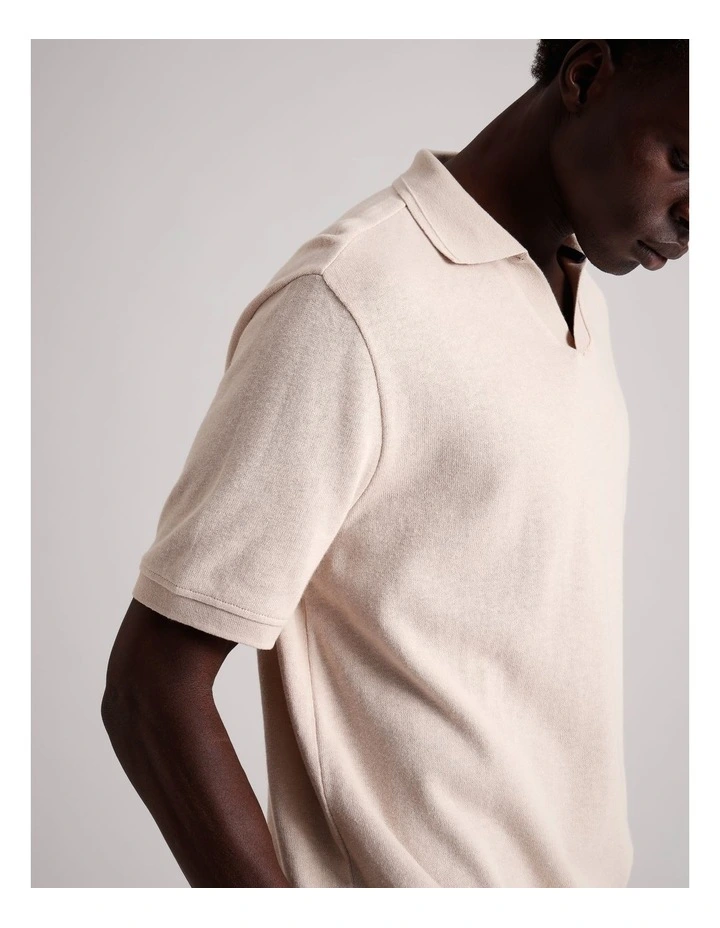 Polo Eli Manches courtes Beige