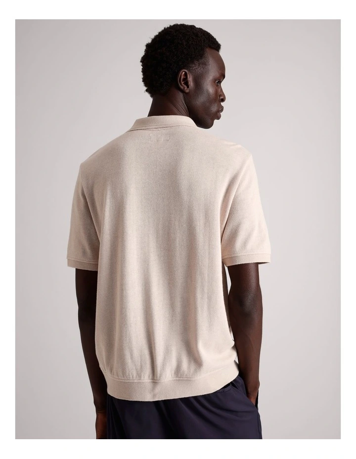 Polo Eli Manches courtes Beige