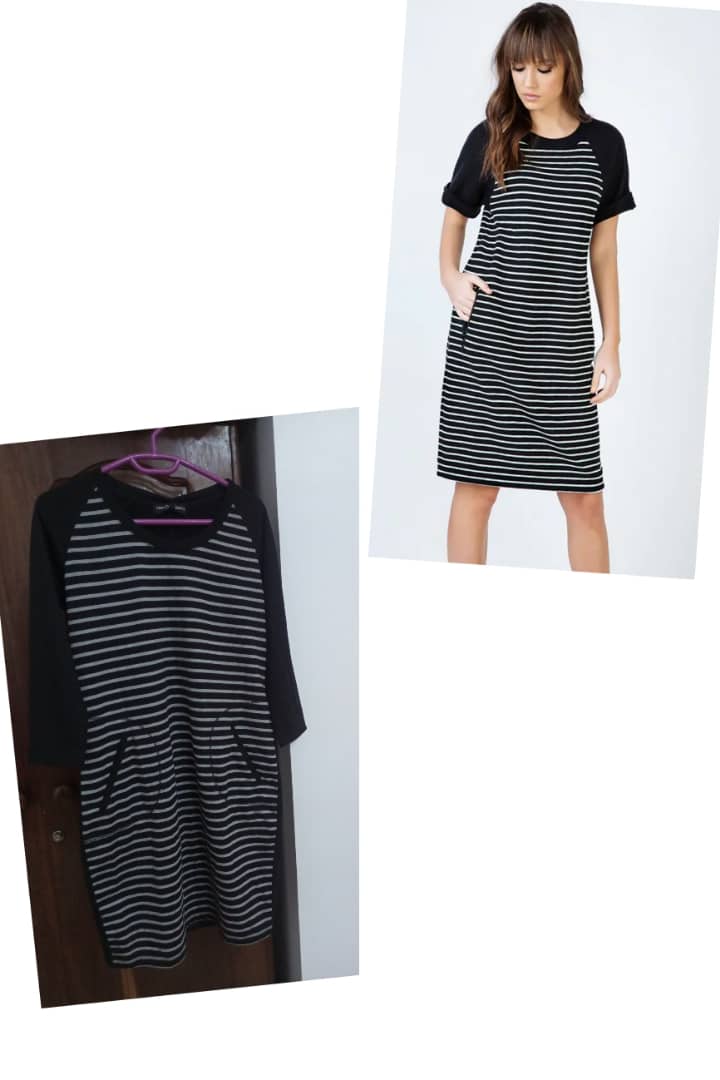 Robe droite mi-longue