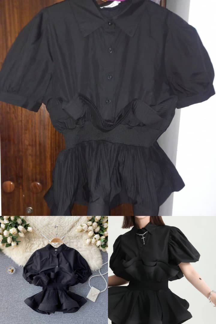 Blouse noir élégante