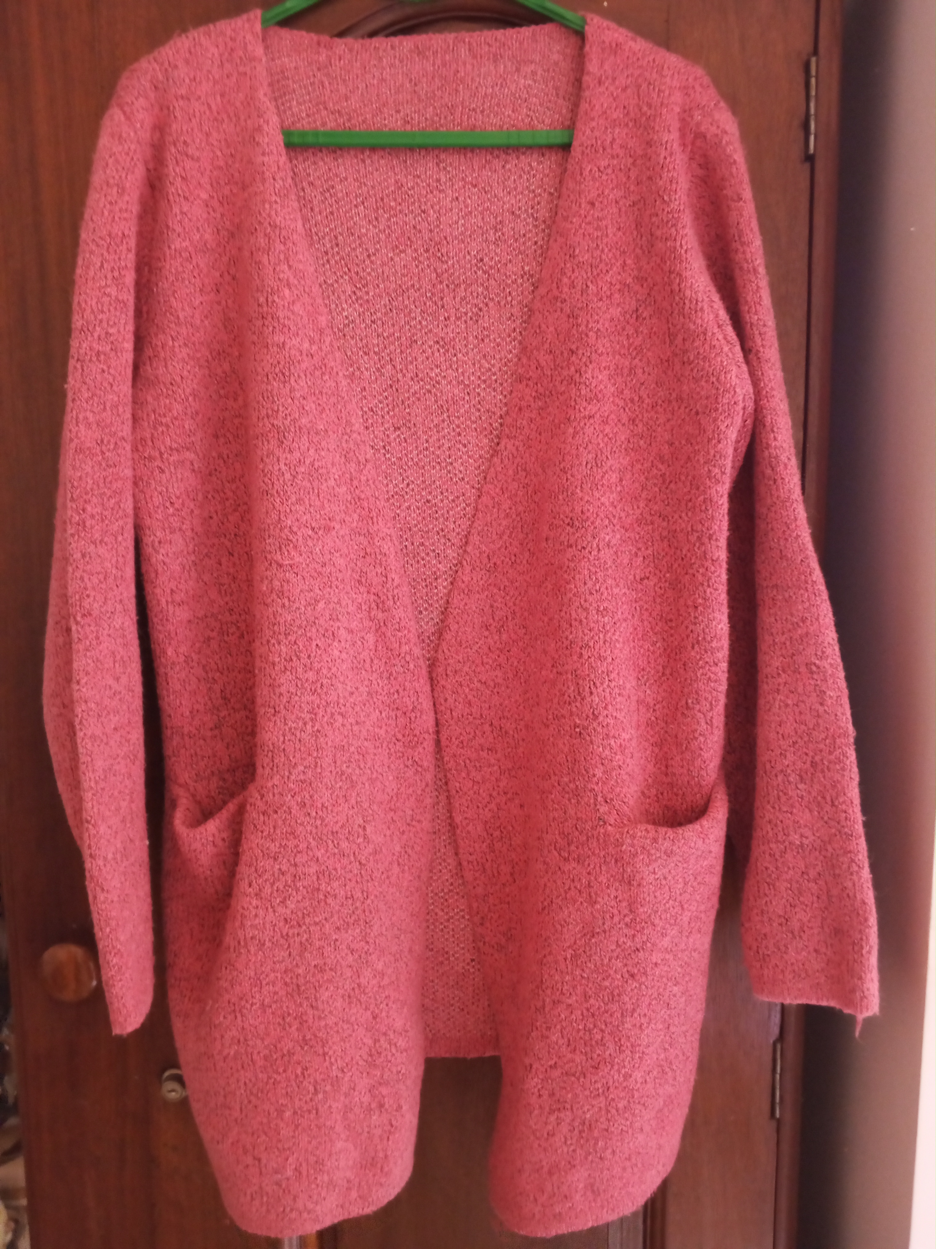 Gilet long en maille douce