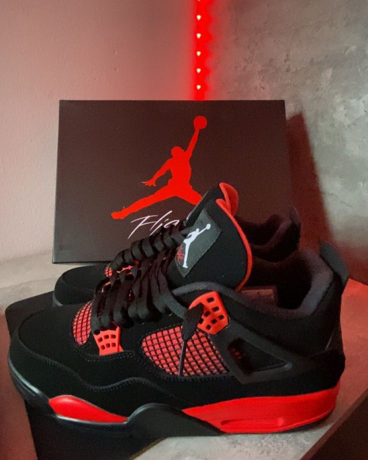 Jordan 4 red black